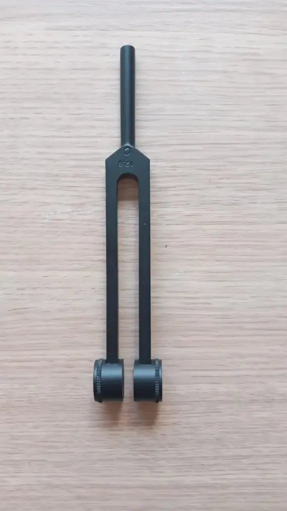Diapason con tambores 128 hz C