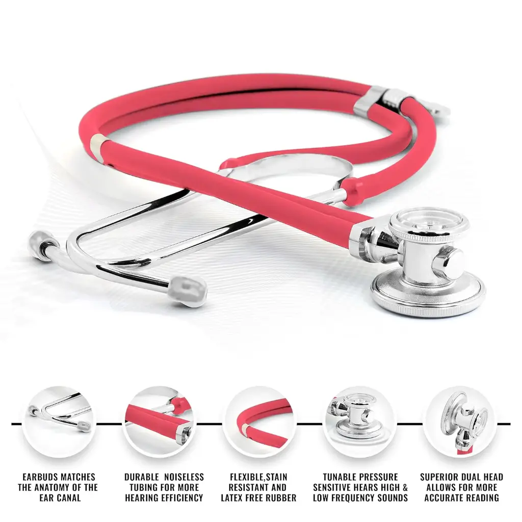 Estetoscopio AsaTechmed Rosado