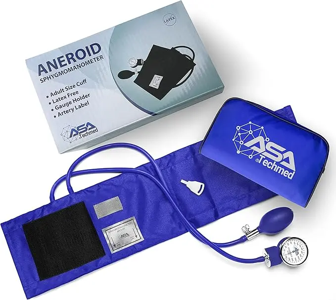 Esfigmomanometro ASATechmed aneroid azul
