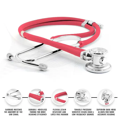 Estetoscopio AsaTechmed Rosado